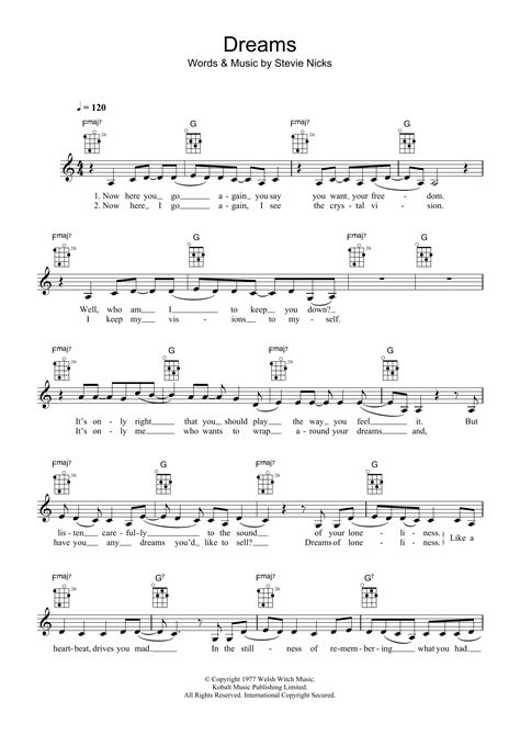 fleetwood mac ukulele|dreams ukulele chords fleetwood mac.